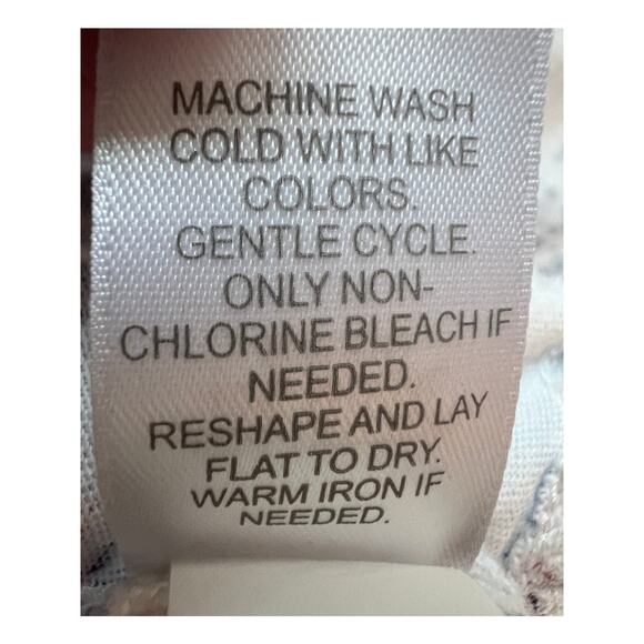 Pure J.Jill Top White Asymmetric Hem Half Sleeve Tunic Tee White Measures Large - Picture 12 of 13